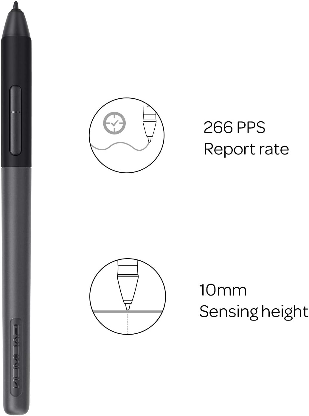 GAOMON ArtPaint AP50 Batterielosem Stift für PD1161 / PD1561 / PD156 Pro Grafik-Display