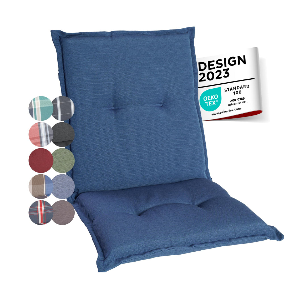 gardisun Gartenstuhlauflagen Niedriglehner I Extra Dicke Sitzauflagen I Made in Europe I Stuhlauflag