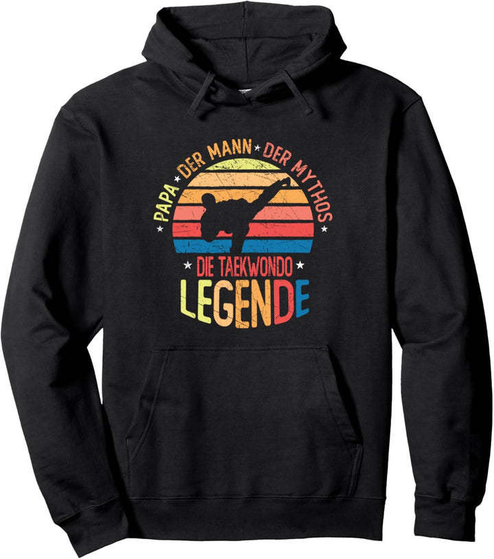 Papa Taekwondo Legende Kampfsport Tae Kwon Do Retro Vatertag Pullover Hoodie