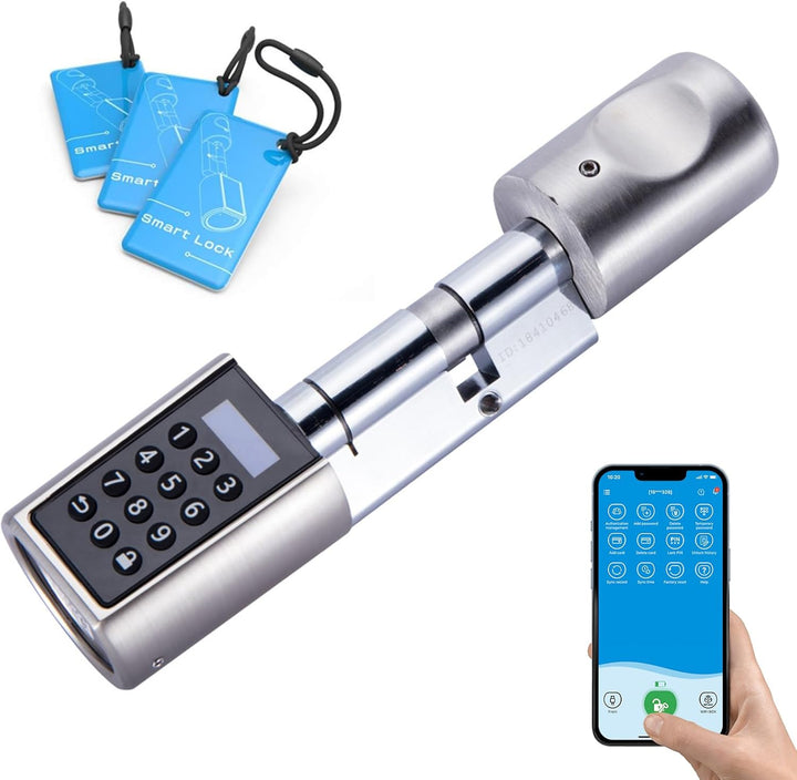 RUILON Elektronisches Türschloss mit Passwort,RFID-Karte,Bluetooth APP,Tastatur,Schlüsselloses Türsc