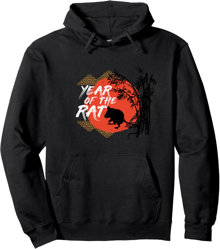 Chinesen Geboren im Jahr der Ratte - Bamboo Art Pullover Hoodie