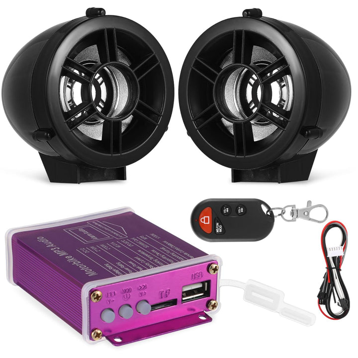 OUNONA Motorrad Lautsprecher 2.76 Zoll Wasserdichtes Stereo Audio System Für Freisprecheinrichtung U