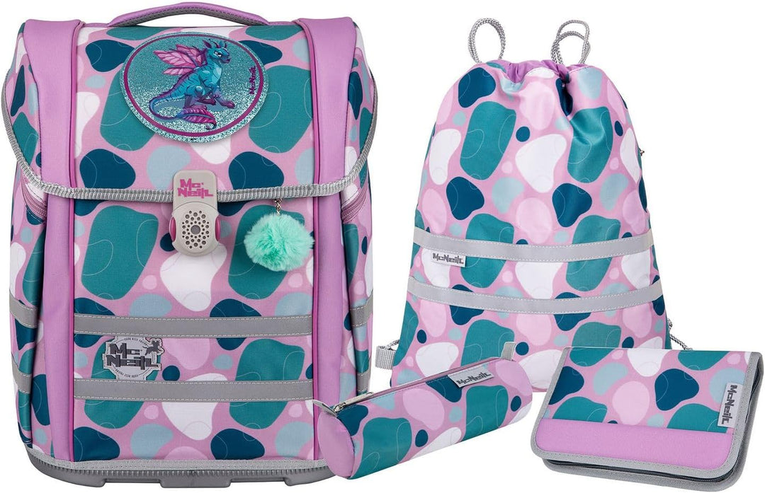 McNeill Schulranzen-Set PERFECTO, 5tlg. - Kollektion 2024, Barba