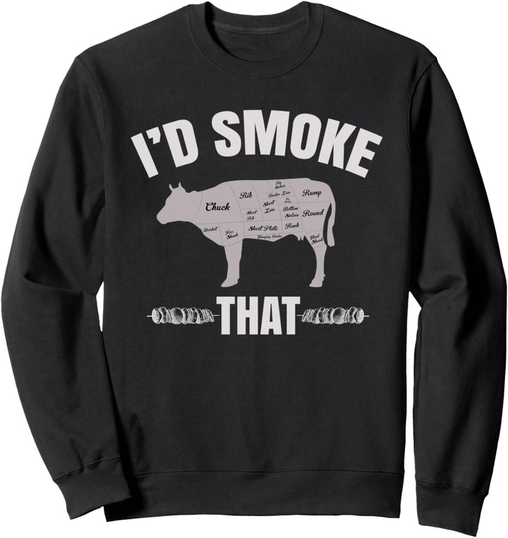 Rindfleisch BBQ Grillmeister Grillparty Lustiges Grillen Sweatshirt