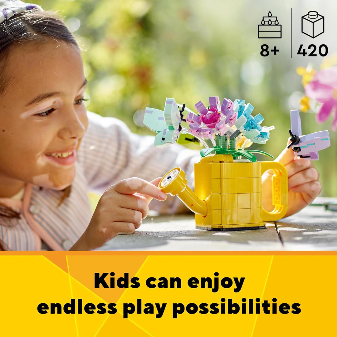 LEGO Creator 3in1 Giesskanne mit Blumen Set, Kinderzimmer-Deko & Creator 3in1 Retro Kamera Spielzeug