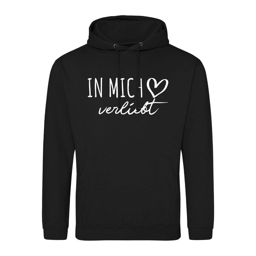 huuraa Unisex Hoodie In Mich verliebt Pullover Vegan Grösse S-3XL mit Motiv für die tollsten Mensche
