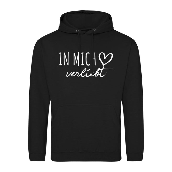 huuraa Unisex Hoodie In Mich verliebt Pullover Vegan Grösse S-3XL mit Motiv für die tollsten Mensche