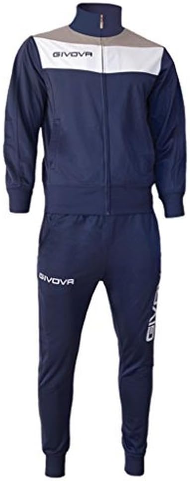 Givova Herren Anzug Spielfeld XS Blau/Grau Klar, XS Blau/Grau Klar