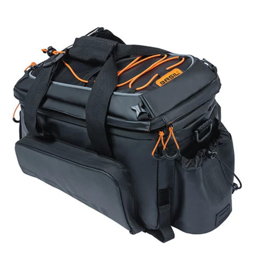 Basil Miles XL Pro Gepäckträgertasche 9-36ltr Schwarz Orange, 9-36ltr Schwarz Orange