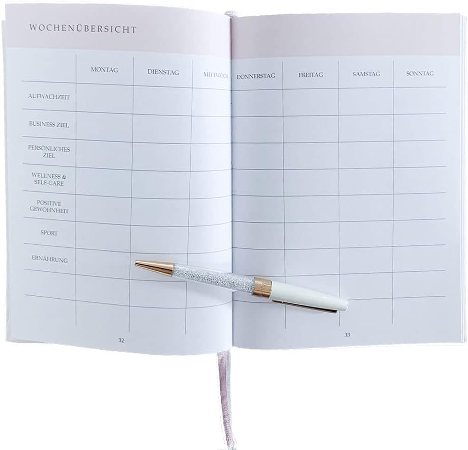 Boss Babe Planner | Undatierter Erfolgs- und Produktivitätsplaner (blush), blush