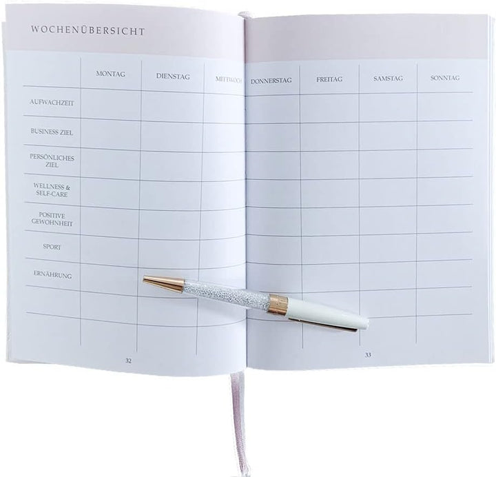 Boss Babe Planner | Undatierter Erfolgs- und Produktivitätsplaner (blush), blush