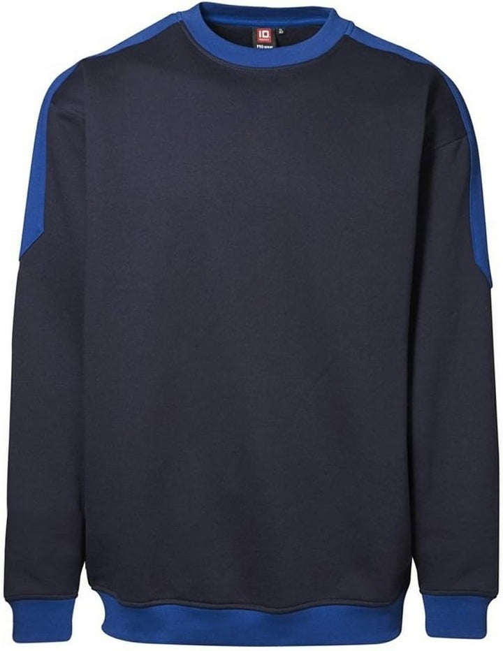 ID - Kontrastfarbenes Sweatshirt mit leichter Passform. Modell Pro Wear Herren. M Weiss, M Weiß