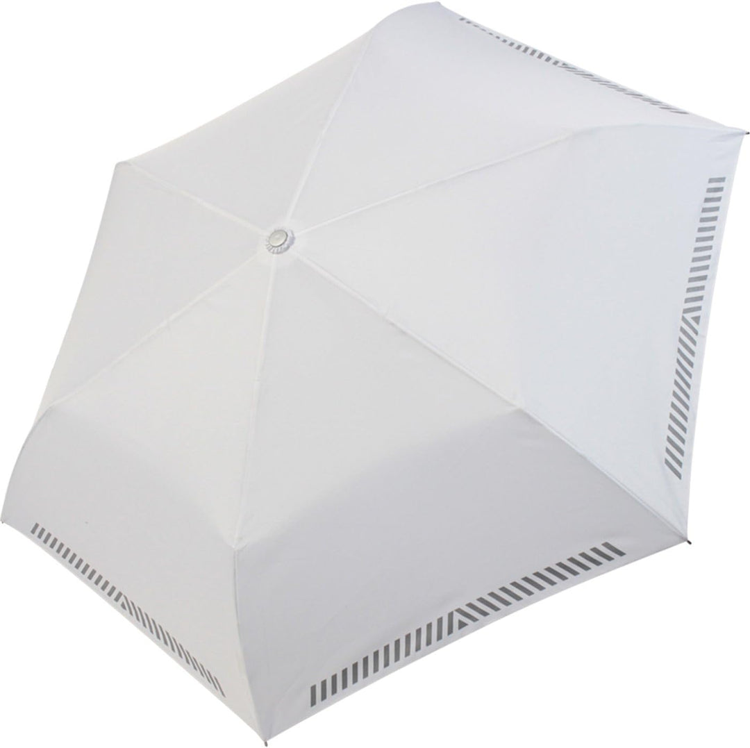 iX-brella Mini Hochzeits-Taschenschirm mit reflektierender Borte Namen und Herzen personalisiert Zwe