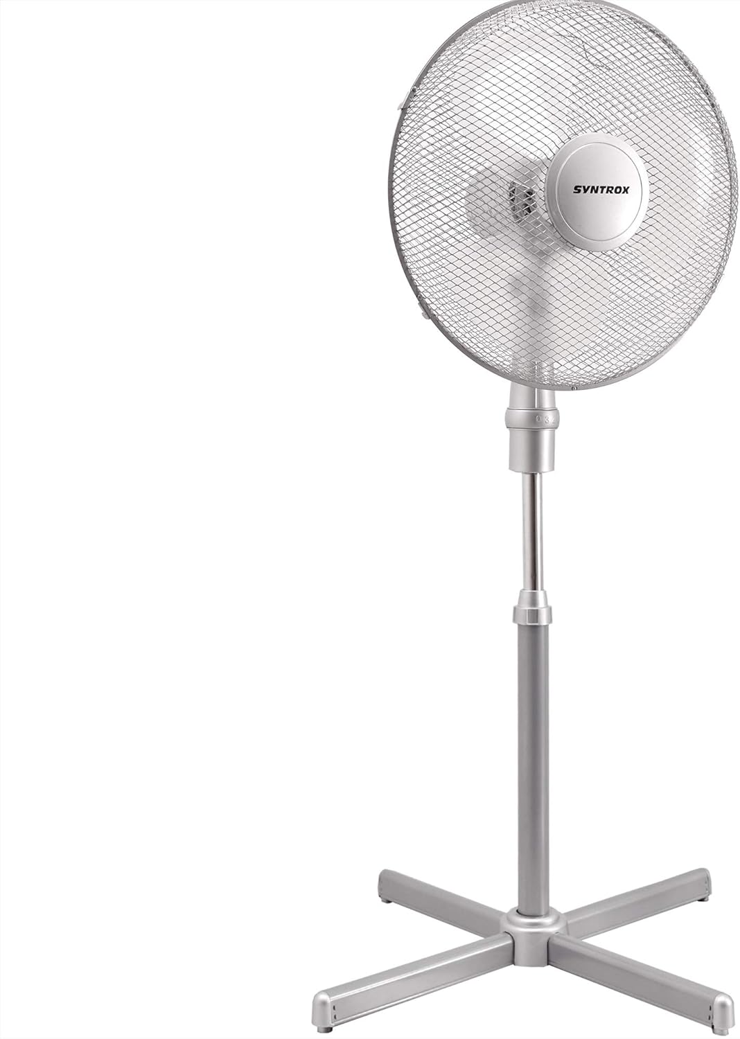 Syntrox Germany 3 in 1 Ventilator Standventilator Wandventilator Tischventilator 44 Watt Silber mit