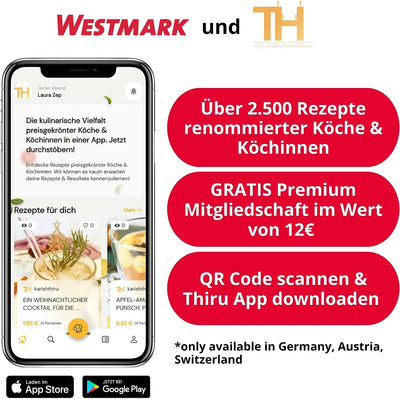 Westmark Pommes-frites Schneider und Kartoffelschäler, 2tlg. Set, Fingerfood-Gemüse-Obst-Stiftler mi