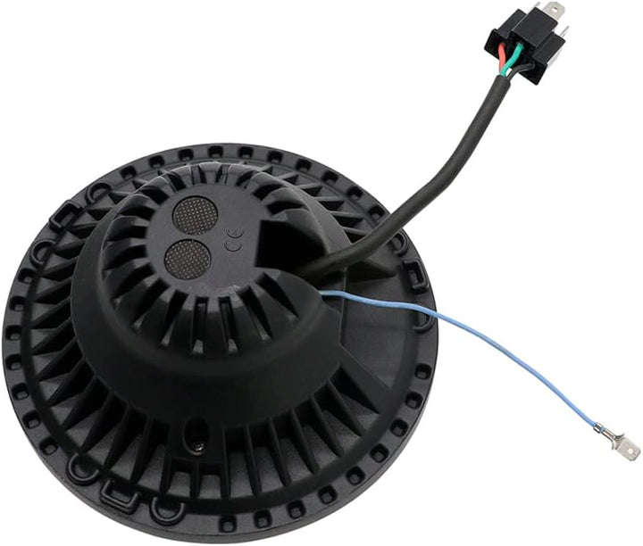 AUTO-STYLE Satz LED Scheinwerfer kompatibel mit Land Rover 90/110 & Defender - Schwarz