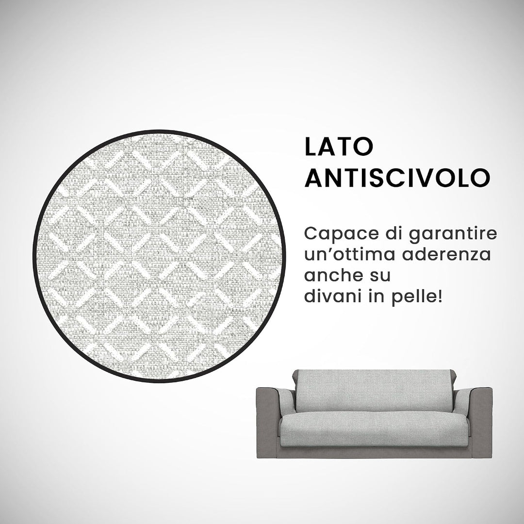 Komfort-Antigleiten-Sofa-Decke,3 Plätze, grau 3 Plätze Grau, 3 Plätze Grau