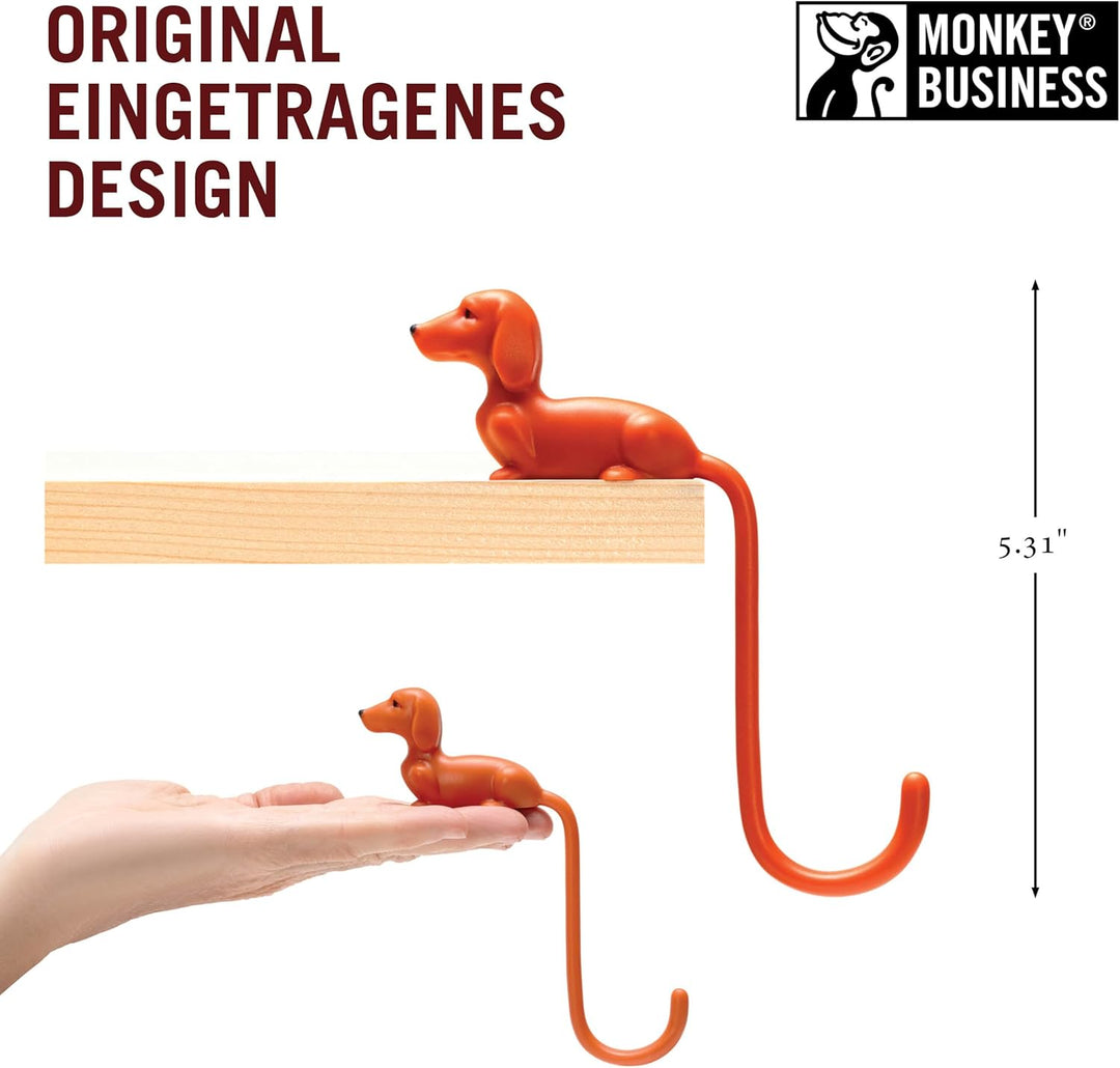 Monkey Business Rusty der Hundeschwanz-Haken für Monitor, Kopfhörerhalter & Organizer, dekorativer K