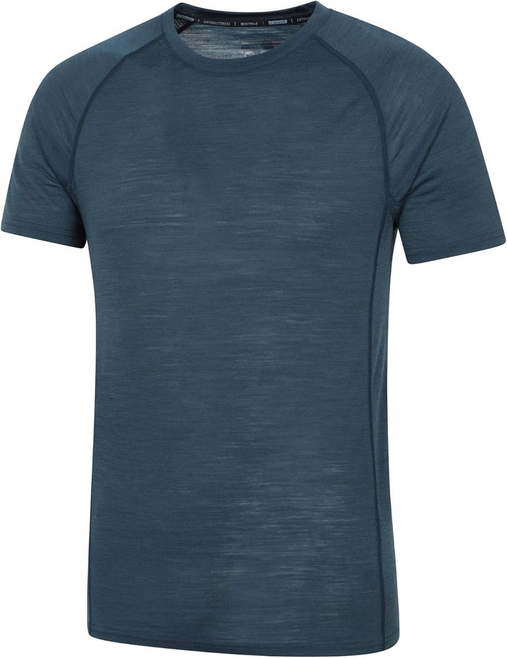 Mountain Warehouse Summit Merino Herren T-Shirt Unterhemd Thermounterwäsche Funktionsunterwäsche Ski