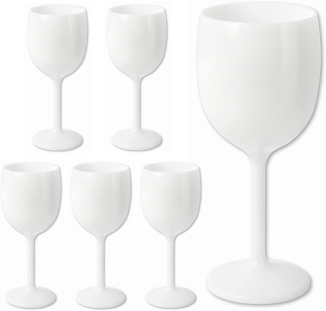 Schramm® Mehrweg Weingläser in weiss wählbar 6, 12, 24 oder 48 Stück Champagner Glas Sektflöten Sekt