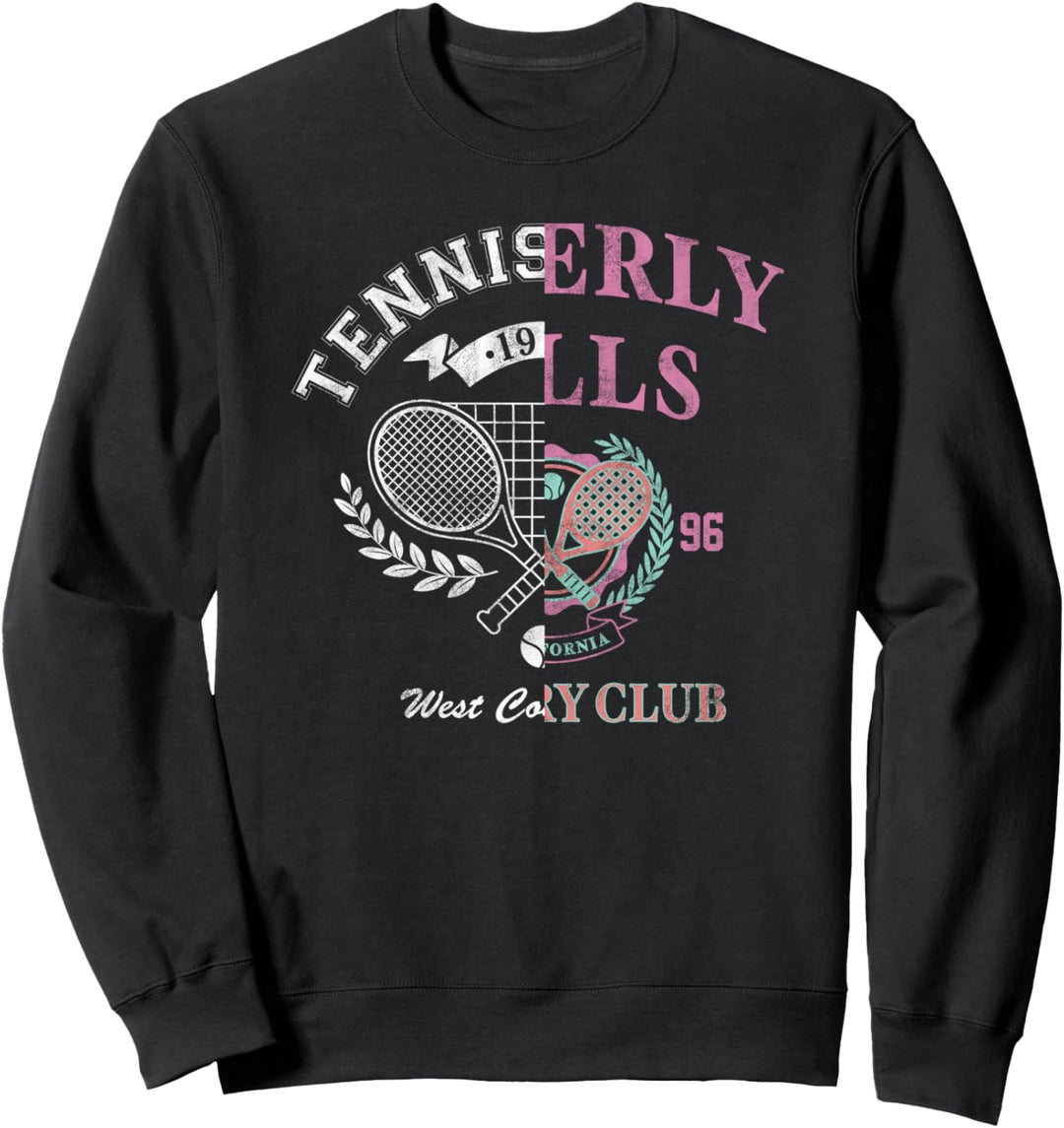 Tennis Sport Split Design Sweatshirt