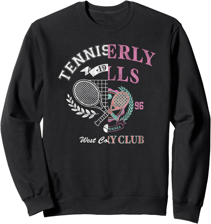 Tennis Sport Split Design Sweatshirt