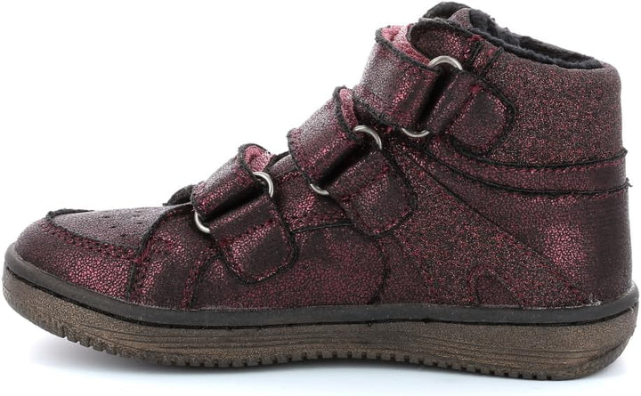 Kickers Unisex Kinder Lohan Sneaker 33 EU Bordeaux Brillant, 33 EU Bordeaux Brillant