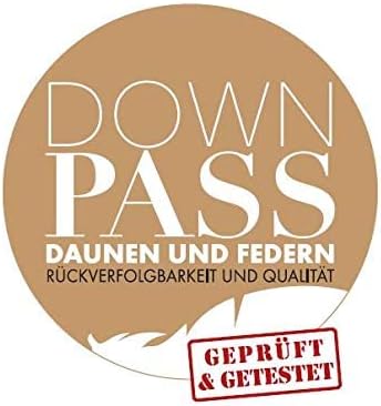 XDREAM Nature Daunendecke warm | 90% Daunen / 10% Federn | Füllgewicht: 740g | Downpass und Öko-Tex