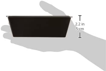 Dr. 2587 Oetker Kastenform, kleine Kuchenform, Backform aus Stahl mit Antihaftbeschichtung, schwarz,