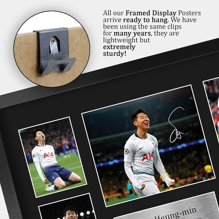 HWC Trading FR A3 Son Heung-min Tottenham Hotspurs Spurs Geschenke Gedruckt, Signiert Autogramm Bild