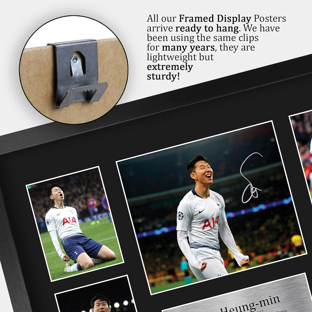 HWC Trading FR A3 Son Heung-min Tottenham Hotspurs Spurs Geschenke Gedruckt, Signiert Autogramm Bild