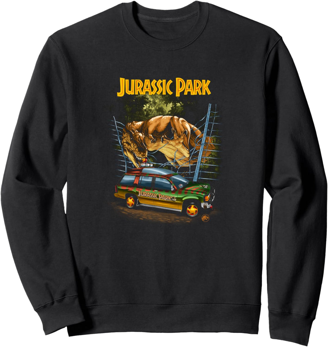 Jurassic Park Vintage T-Rex Break Out Sweatshirt