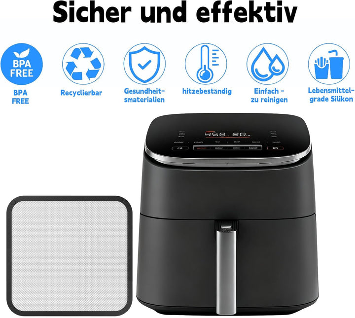Spritzschutz für Cosori Airfryer Heissluftfritteuse TurboBlaze 5,5L 6,0L 6,2L, Spritzschutz Airfryer