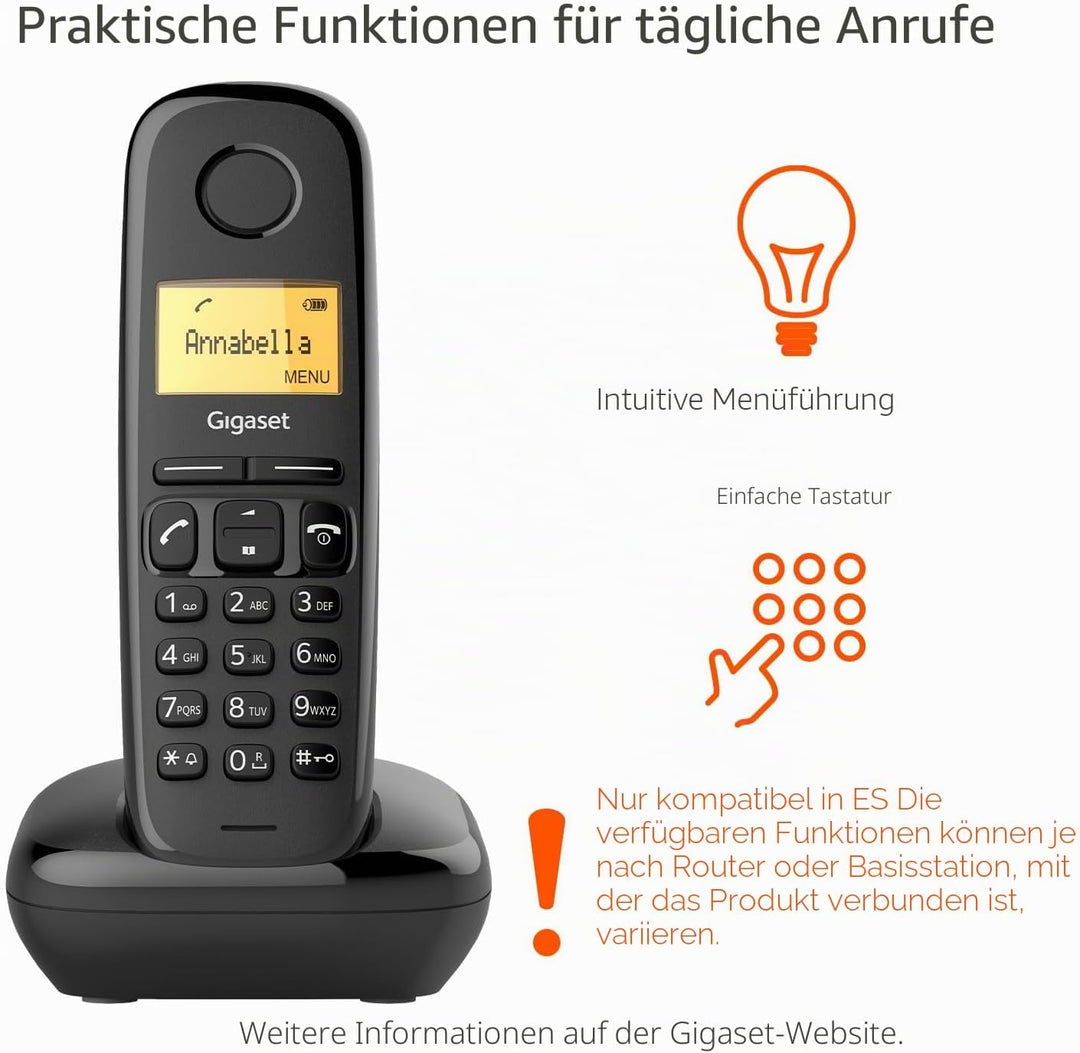 Gigaset A170 [UK Version] one size Schwarz, one size Schwarz