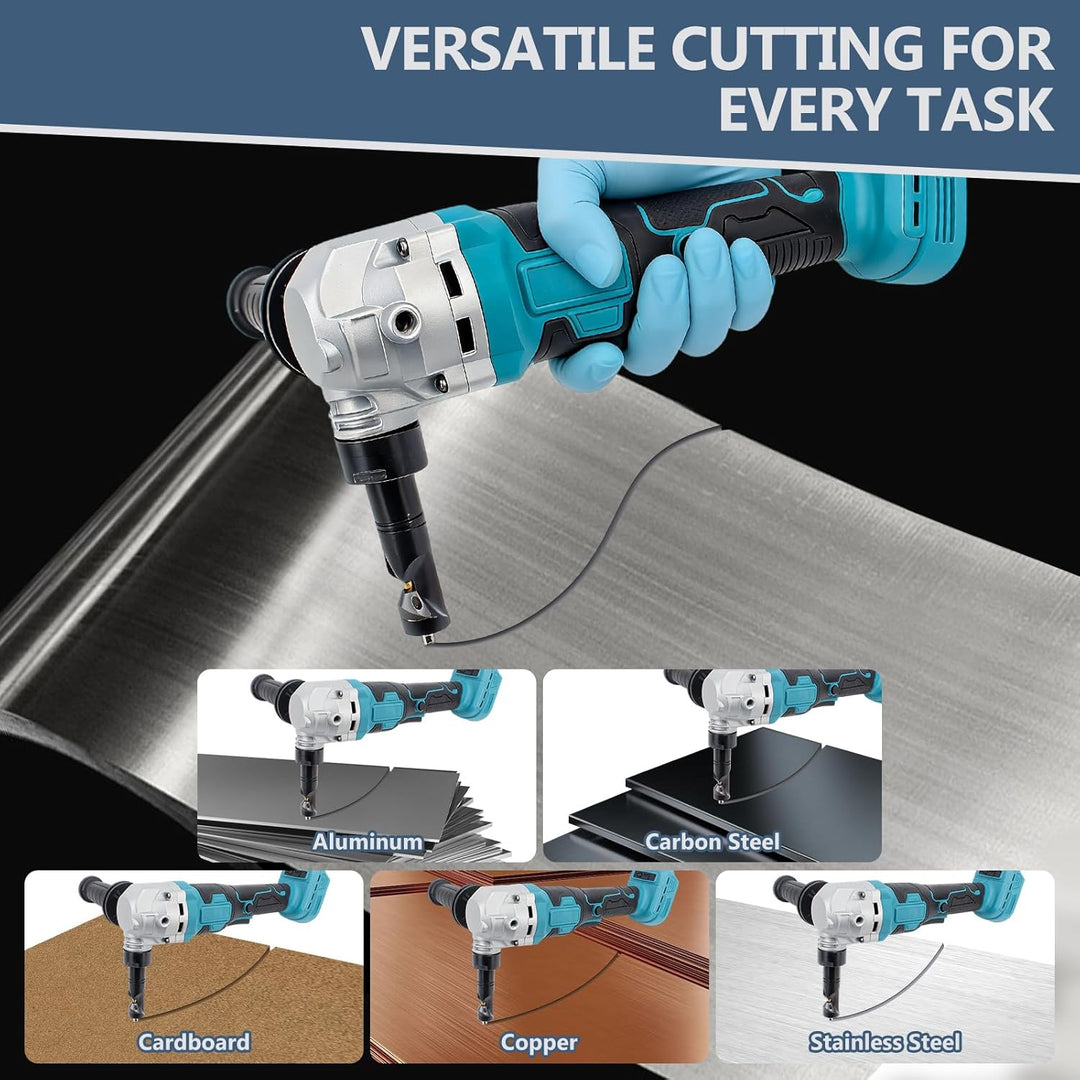 Knabber Blechknabber Kompatibel mit Makita 18V Akku, 450W Kabellose Blechnibbler 1900SPM Bürstenlose