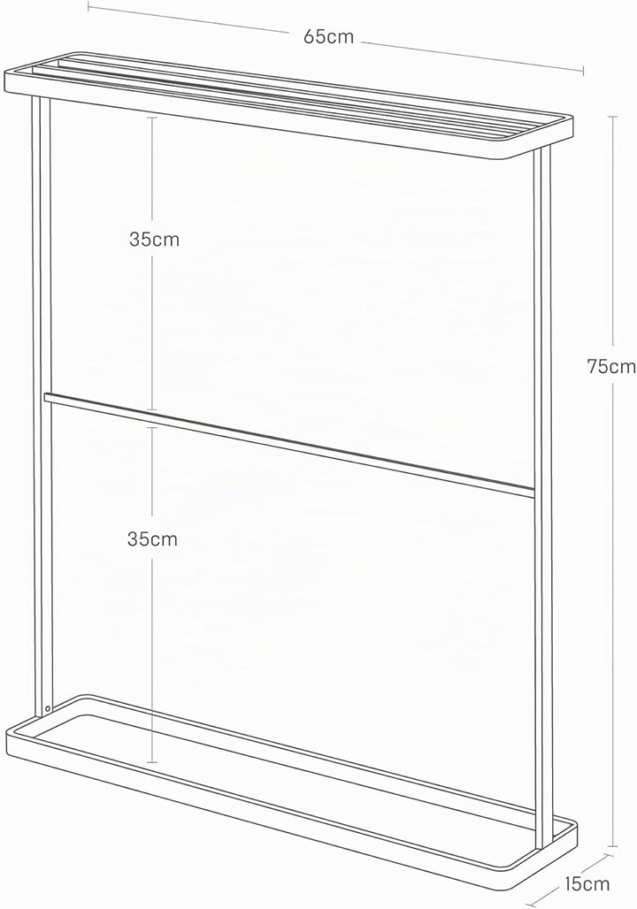 Bath Towel Hanger - Tower - white One Size Weiss, One Size Weiss
