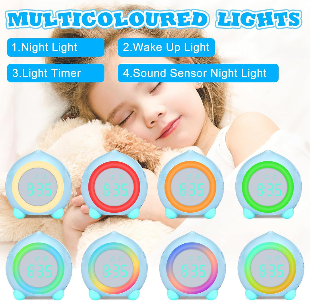 Ayybboo Kinderwecker Digitaler,Wecker Digital Sonnenaufgangssimulator Kinderwecker für Mädchen Junge