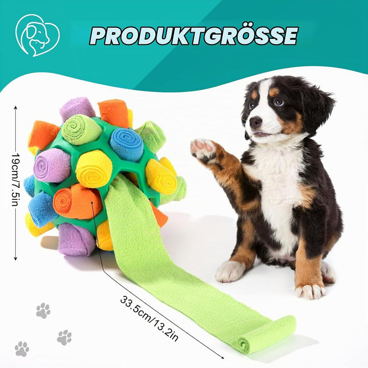 Schnüffelball für Hunde Interaktiver Schnüffelteppich Puzzle Spielzeug Tragbarer Slower Food Trainin