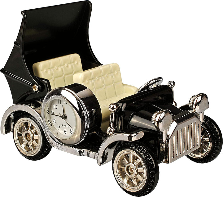 alles-meine.de GmbH kleine - Tischuhr/Miniatur - Uhr - Oldtimer - Auto/Taxi - aus Metall - 9 cm - ba