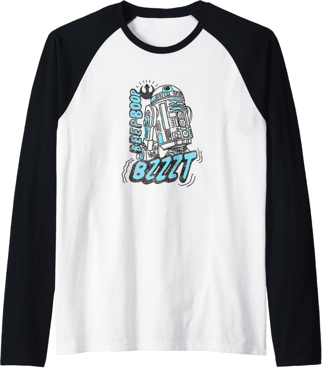 Star Wars R2-D2 Beep Boop Bzzt Raglan