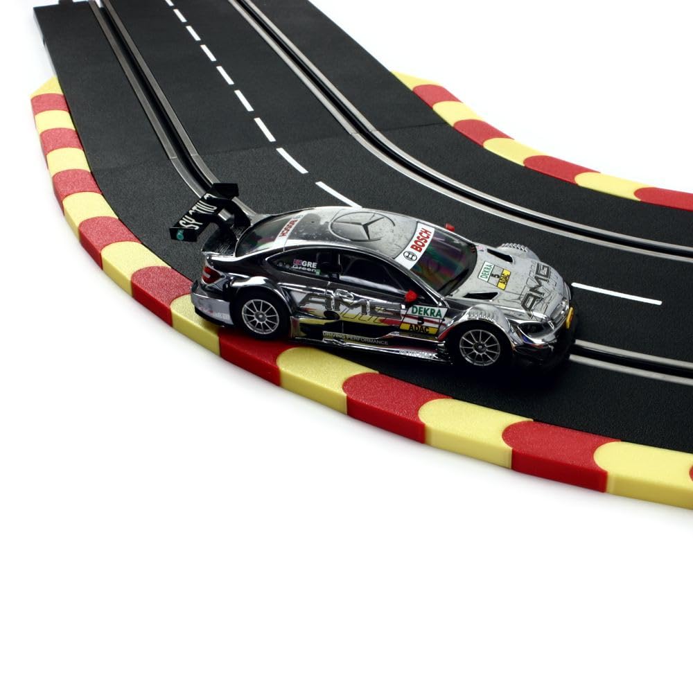 Overdrive-Racing Curbs für Carrera 124 132 EVO '3 Meter Rot-Gelb' Randstreifen Randsteine Slotcar Bo