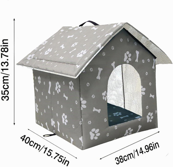 Katzenhaus Outdoor, Katzenhöhle für Draussen, Katzenhaus Für Draussen Winterfest Wasserdicht, Kombin