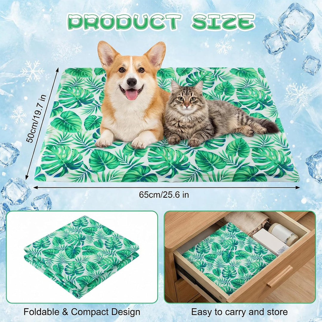 Ninonly Kühlmatte Hund 50X65cm Kühlmatte für Hunde Katze Haustier Eismatte Selbstkühlende mit Ungift