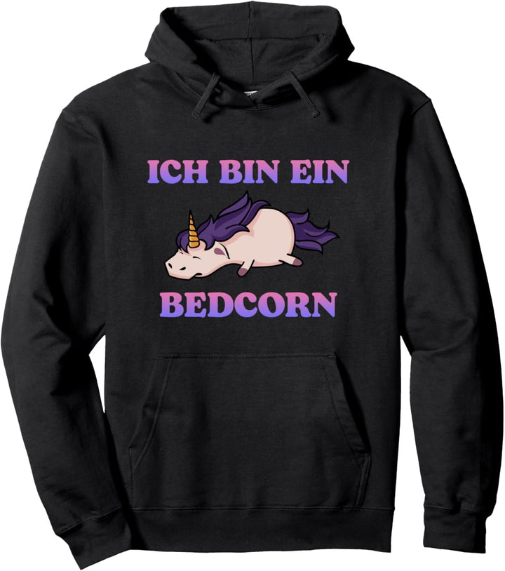Ich bin ein Bedcorn lustiges schlafendes Einhorn Einhörner Pullover Hoodie