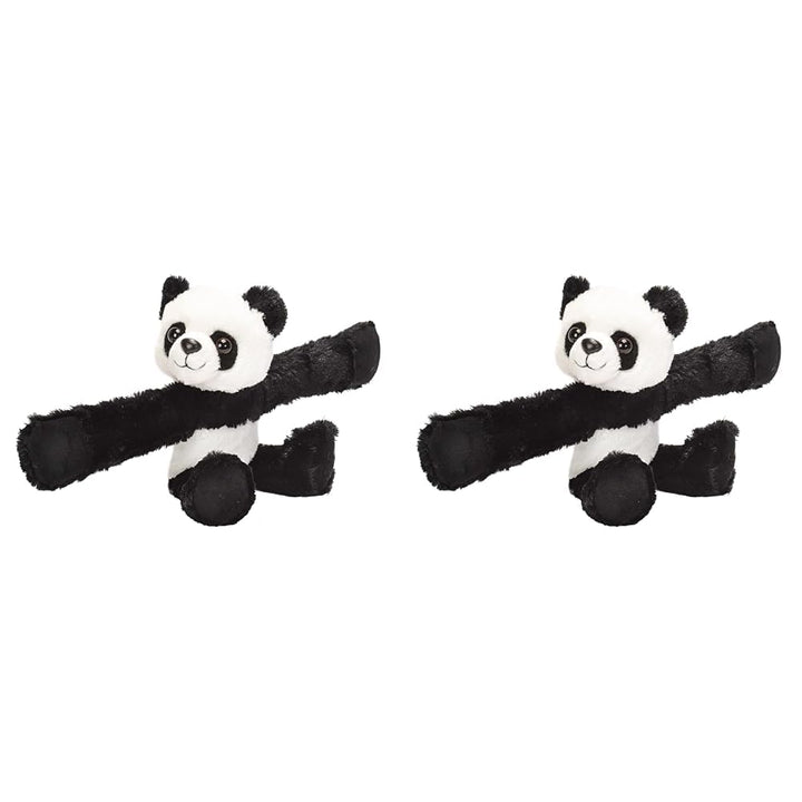 Wild Republic 18088 Huggers Schnapparmband Kuscheltier, Plüschtier, Panda 20 cm (Packung mit 2), Pan