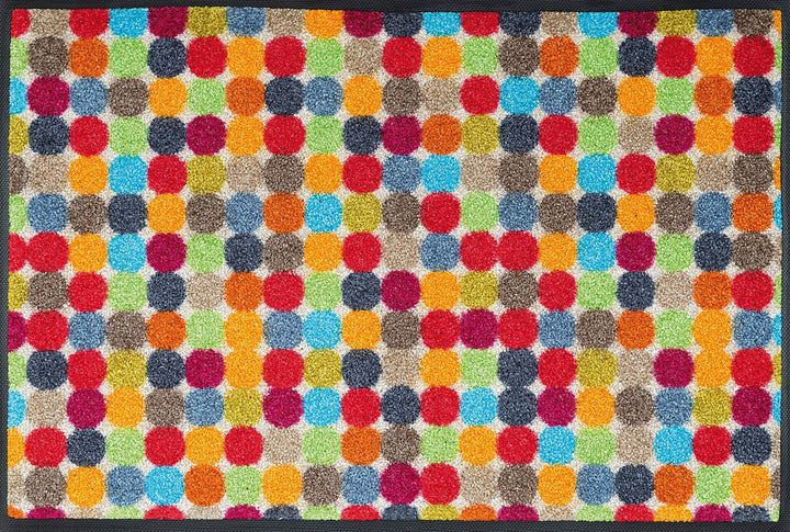 wash+dry Fussmatte, Mikado Dots 50x75 cm, innen und aussen, waschbar 50 x 75 cm Mehrfarbig, 50 x 75