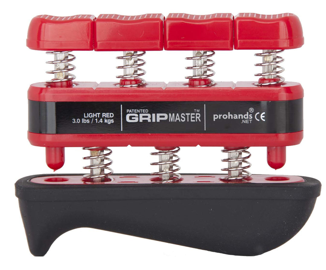 PROHANDS Gripmaster Handtrainer, Fingertrainer (Handgriffstärker), federbelastet, Finger-Kolben-Syst