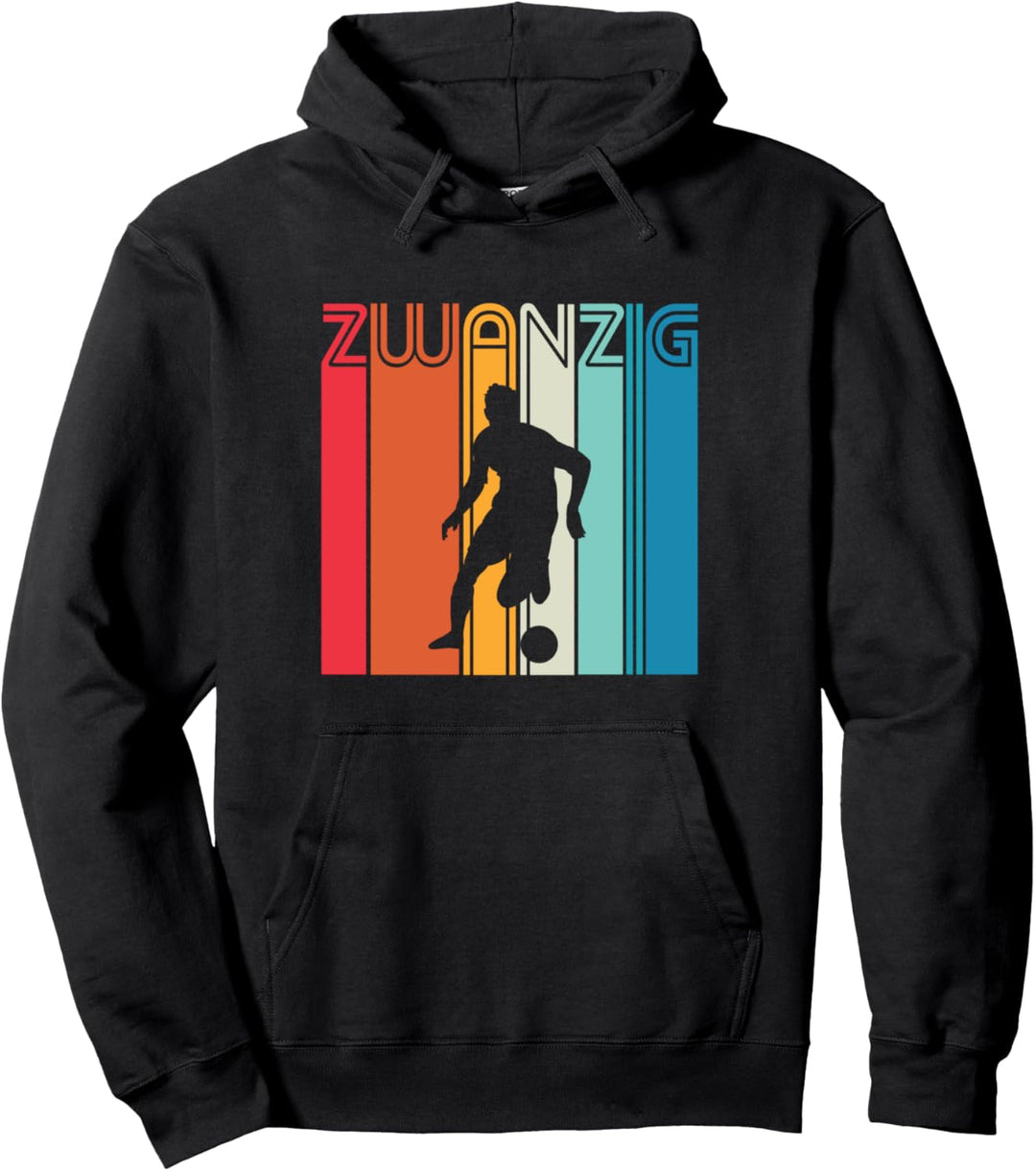 20. Geburtstag Fussball Fan Fussballer 20 Jahre Junge Kinder Pullover Hoodie