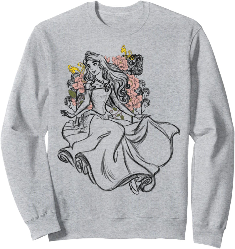 Disney Sleeping Beauty Aurora Sketch Outline Sweatshirt