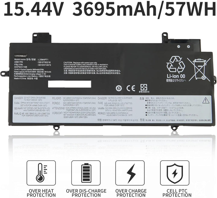 L20C4P71 SB10T83217 Laptop Akku Ersatz für Lenovo ThinkPad X1 Carbon 9th 10th Gen X1 Yoga 6th 7th Ge